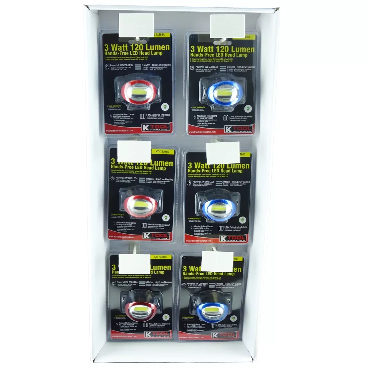 12-pc FastTrack Head Lamp Display KTIHLD K Tool International