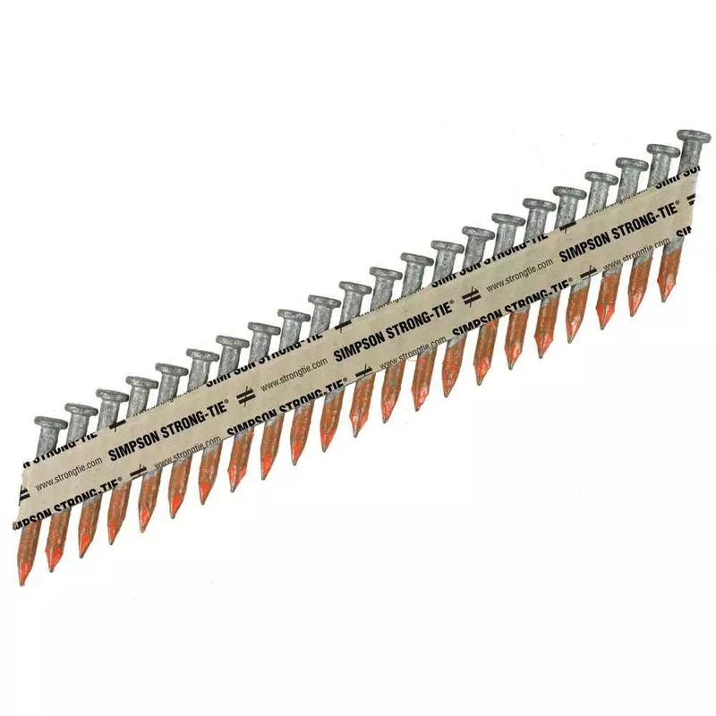 .131 " x 2-1/2 " Smooth Shank Connector Nail 33 Degree - Hot-Dip Galvanized, Pkg 500