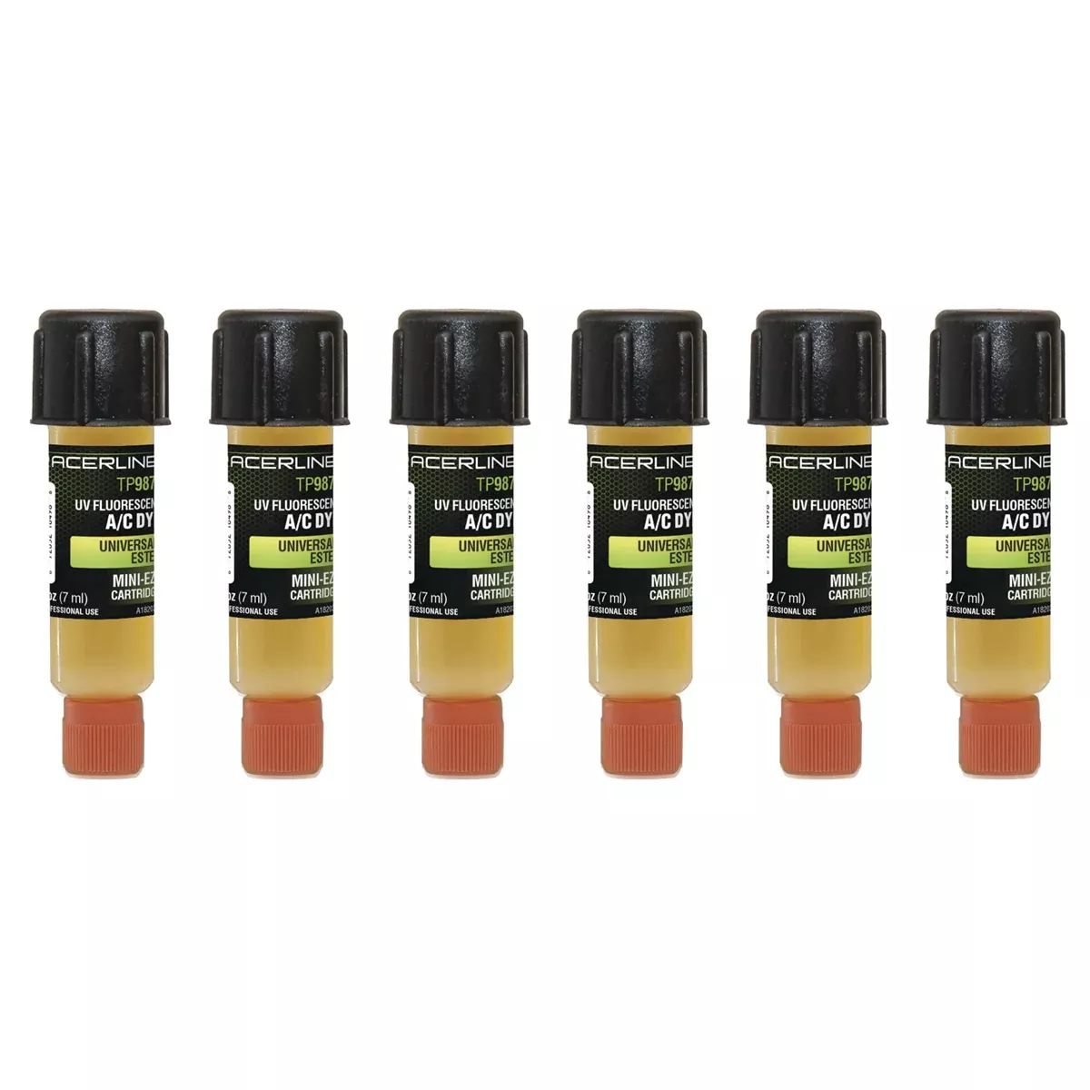 (6) 0.25 oz (7 ml) universal/ester Mini-EZ A/C TRATP9875-P6 Tracer Products