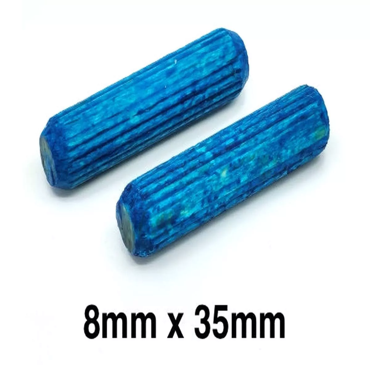 8mm x 35mm Pre-Glued Multi Groove Dowel Pins