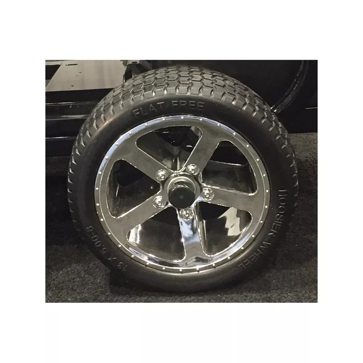 Solid Rubber Tires with Chrome Wheels (Set of 4) ALKG02-00065 Alkota Cleaning Systems Inc.