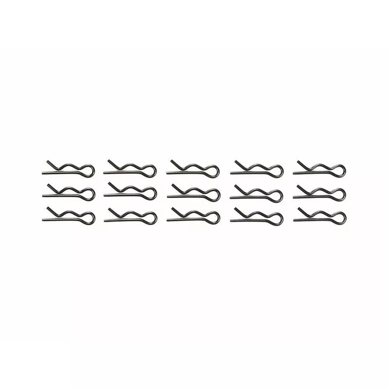 Tamiya 51537/9805702 6mm Snap Pin/Body Clips (15 Pcs.) (DT02/DT03/TT01/TT02) NIP