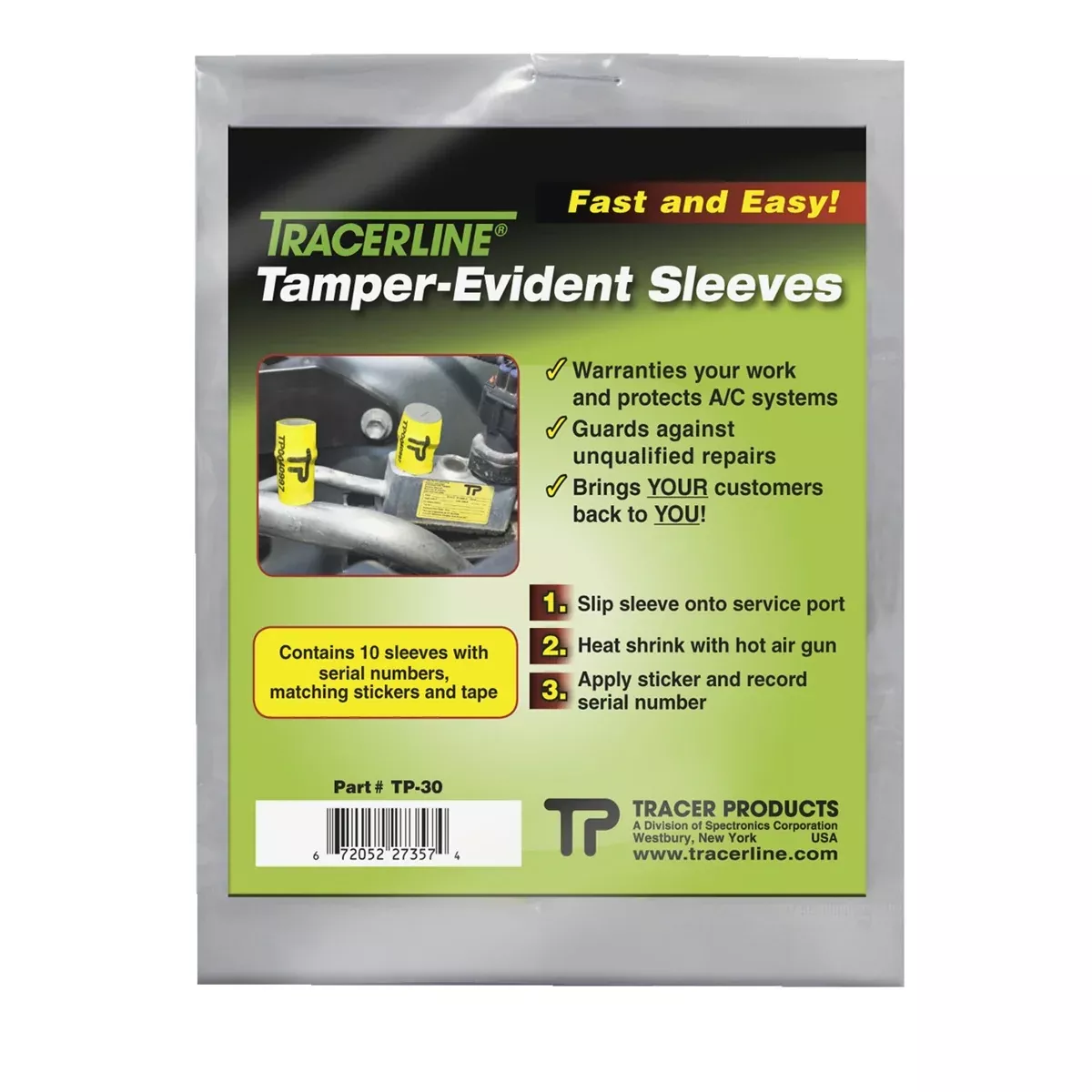 Tamper-Evident Sleeves TRATP30 Tracer Products