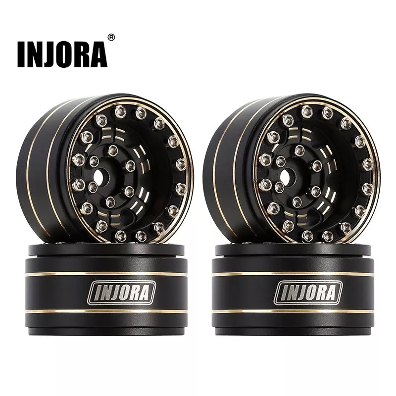 [US Warehouse] 1.0" 47g/pcs Brass Beadlock Wheels Negative Offset 3.15mm for 1/24 RC Crawlers (W1005)